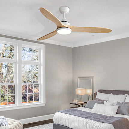 Spector 52'' Ceiling Fan LED Light DC Natural-1954802706954719238