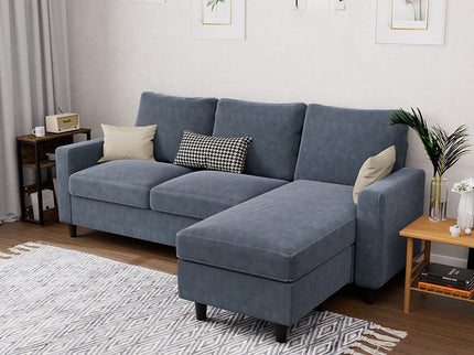 Levede L-shaped Sectional Sofa Lounge Chaise Set-1910112207996325895
