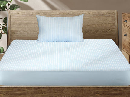 Dreamz KS Mattress Protector Pillowcases King Single Blue-1864184409469620230