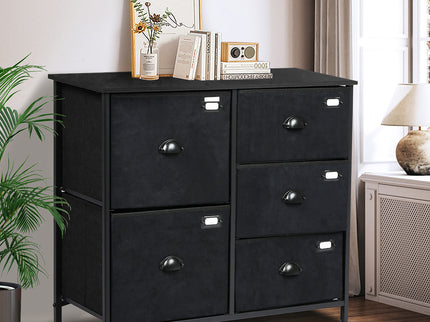 Levede Chest of 5 Drawers Storage Cabinet-1917016729469456391