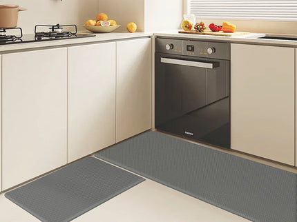 Marlow Kitchen Rug 2PCS Non Slip Anti Fatigue Mat Grey-1910112283300859910