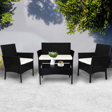 Levede 4PCS Outdoor Furniture Setting-1975420434157539334