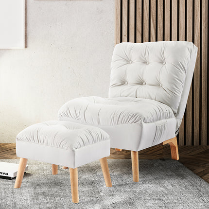 Levede Sofa Ottoman Set Accent Recliner-1973194010130518022