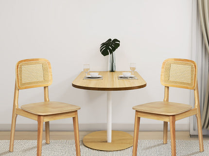 Levede 2x Rattan Dining Chair Wooden Kitchen Chair-1910112274102751238