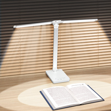 Emitto Double Head Desk Lamp LED Light Eye Caring USB-1973193534244786182