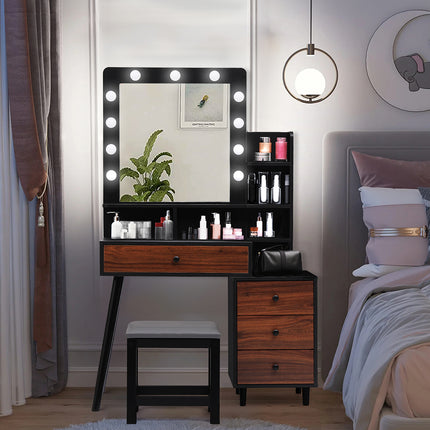 Levede Dressing Table Stool Set-1975420333905285126