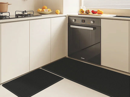 Marlow Kitchen Rug 2PCS Non Slip Anti Fatigue Mat Black-1910112283128893446