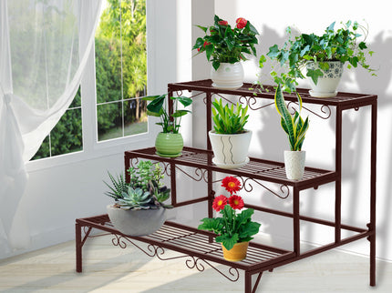 Levede Plant Stand 3 Tier Rectangle-1894516822007484422