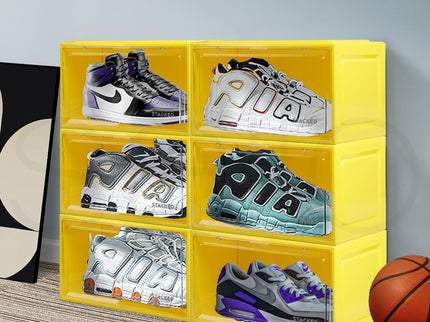 Stacked Sneaker Display Case 6x Clear Yellow-1864184616836009990