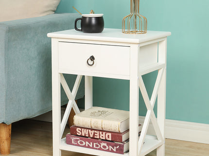 Levede 1x Bedside Tables Drawers Side-1910113031191400451