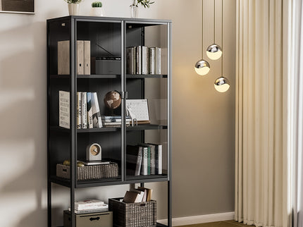 Stacked Glass Display Cabinet Collections Storage-1917016714361573382