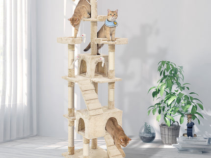 PaWz Cat Tree Scratching Post Scratcher Beige-1910113147444924422