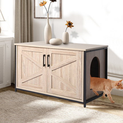 PaWz Enclosed Cat Litter Cabinet Box-1973193663018307590
