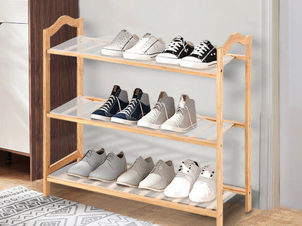 Levede 3 Tiers Bamboo Shoe Rack Storage 65cm-1864183513536925702