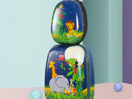 BoPeep 16''13'' 2PCS Kids Luggage Set Jungle-1910113157276372998