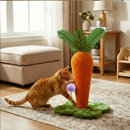 Pawz Cat Scratching Post Cute Carrot Scratching Post-2029387297723650054