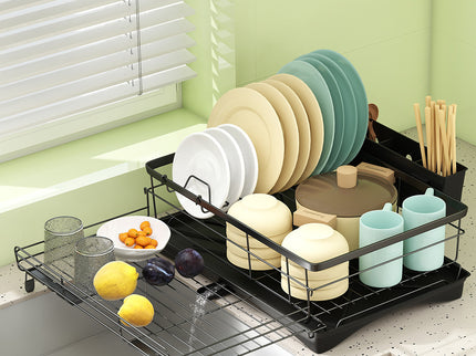 Toque Expandable Drain Drying Rack Dish Bowl Holder-1954802487970107398