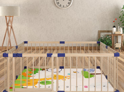 BoPeep Kids Playpen Wooden Baby Safety Medium-1910113157112795142