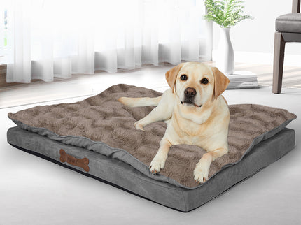 PaWz Dog Calming Bed Pet Cat Removable S Khaki Small-1864184509000454150