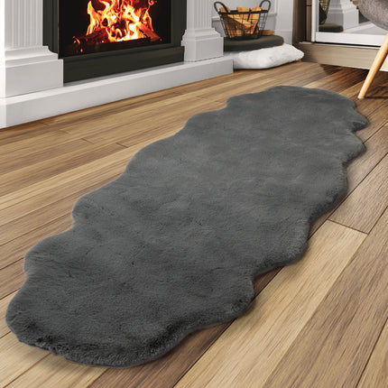 Marlow Floor Rug Area Rugs Cloud Fluffy 80X200cm Grey-1975420463098236935