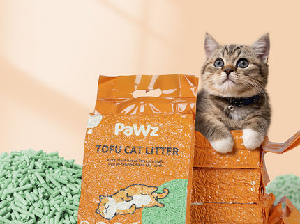 PaWz 2.5kg Tofu Cat Litter Clumping Green Tea x1-1910112214212284423