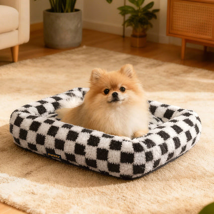 Pawz Dog Bed Calming Pet Plush Bed Soft Washable Bed-2011971122144350214