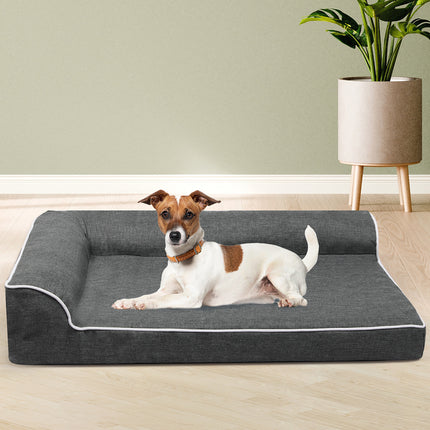 Pawz Orthopedic Dog Bed L Grey-1975420324950446086