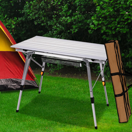Levede Camping Table Roll Up Folding-1894516820346540038