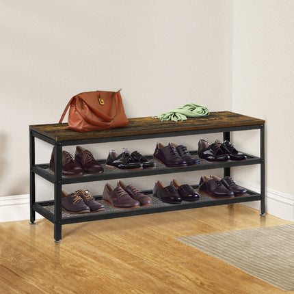 Levede 3-Tier Shoe Rack Bench 100cm-1973193843444682758