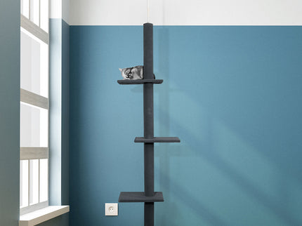 PaWz Cat Tree Tower Scratching Post Grey-1864184511441539078