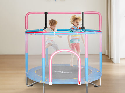 Centra 55" Kids Trampoline Rebounder Pink-1954802468797943814