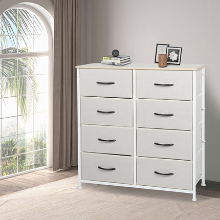 Levede Storage Cabinet Tower Chest Beige-1973194072663396359