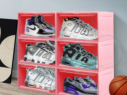 Stacked Sneaker Display Case 6x Shoe Pink-1864184616697597958