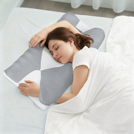 Dreamz Cervical Pillow Memory Foam Cooling Neck Support Pillow Neck Pain Relief-2061251866393710598