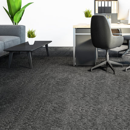 Marlow 20x Carpet Tiles 5m2 Box Heavy Black-1973193859903131655