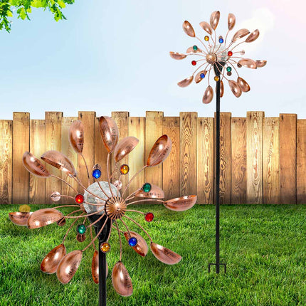 Garden Windmill Solar Light Wind Spinner-1973193789916975110