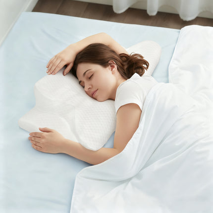 Dreamz Cervical Pillow Ergonomic Cooling Neck Support Pillow Neck Pain Relief-2061251866926387206