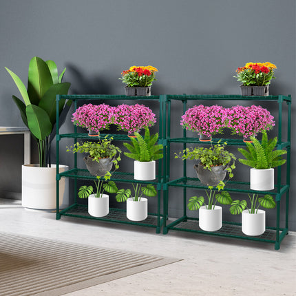 Levede 2x 4 Tier Plant Stand Shelves-1973193770933555206