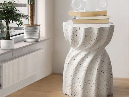 Levede Side Table End Terrazzo Hourglass-1942353404953235462