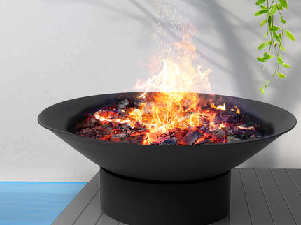 Moyasu 2IN1 Fire Pit Bowl Fireplace Black-1864184486149885958