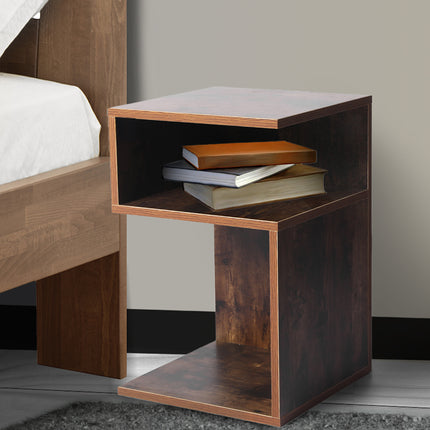 Levede 2x Bedside Tables Wood Side End Oak-1864184439047852038