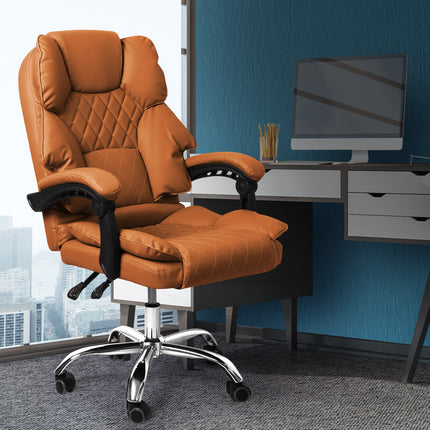Levede Gaming Chair Office Computer Brown No Footrest-1975420440549658630