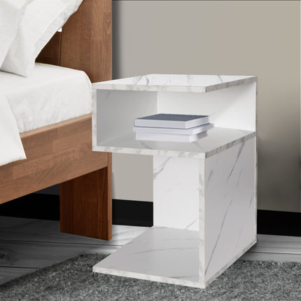 Levede 1xBedside Tables Drawers Side White-1973193985103106054