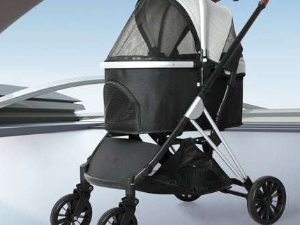 PaWz 4 Wheels Pet Stroller Dog Cat Pram-1864184625677602822