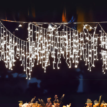 800 LED Curtain Fairy String Lights Cool White-1973194087964217350