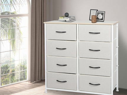 Levede Storage Cabinet Tower Chest Beige-1942353397202161671
