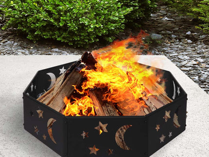 Moyasu Round Fire Pit Ring Outdoor Fireplace-1864184486728699910