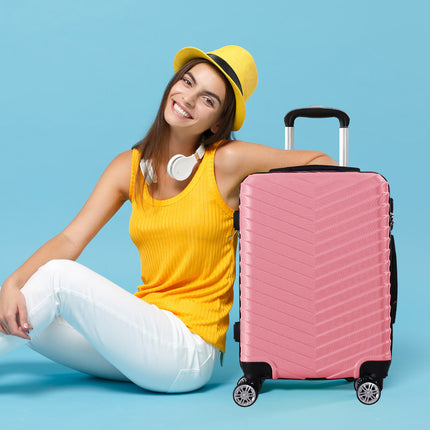 Slimbridge 20" Carry On Travel Luggage Rose 20 inch-1973193935891337222