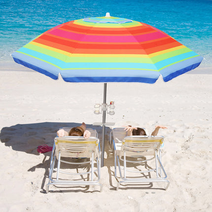 Mountview 2.2M Outdoor Beach Umbrellas Sand Colorful-1973193500015071238