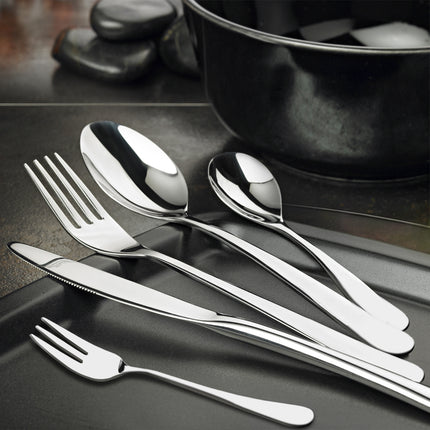 Cutlery Set Stainless Steel Knife Fork Silver-1975420476872331270